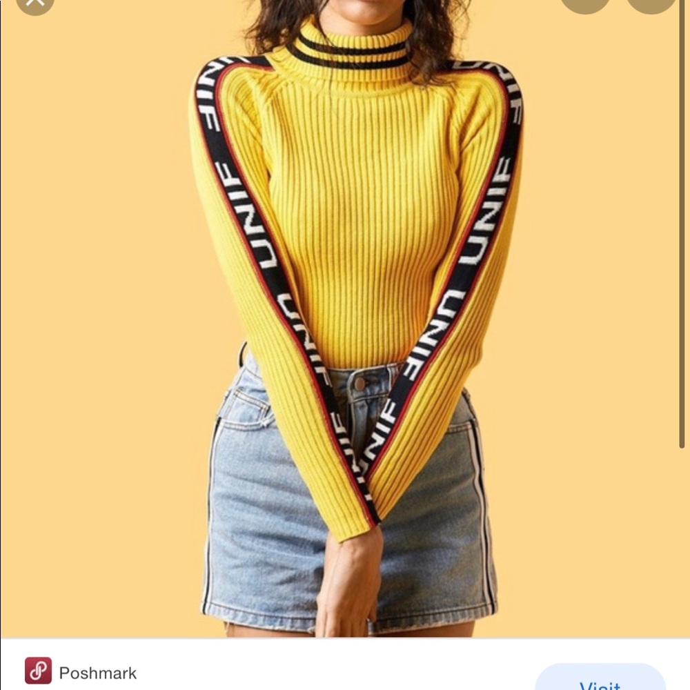 UNIF bad sport turtle neck sweater